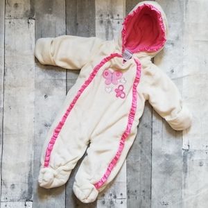 Baby double zipper winter snow suit
